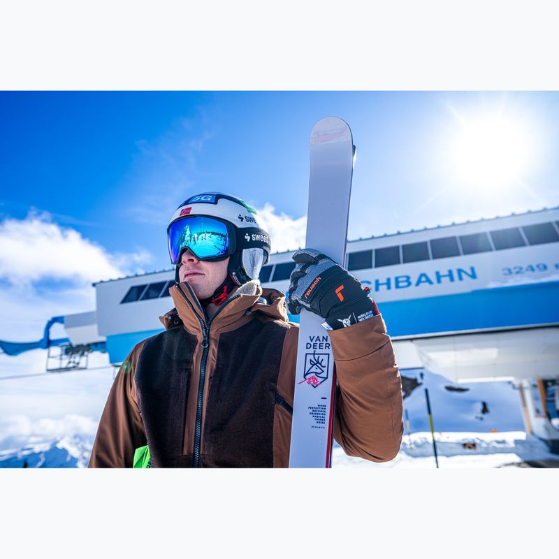 Pánské lyžařské rukavice Reusch Alpine Master black/silver/fluorescent red 11