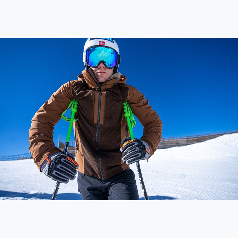 Pánské lyžařské rukavice Reusch Ultra steel grey / black / shoc 12