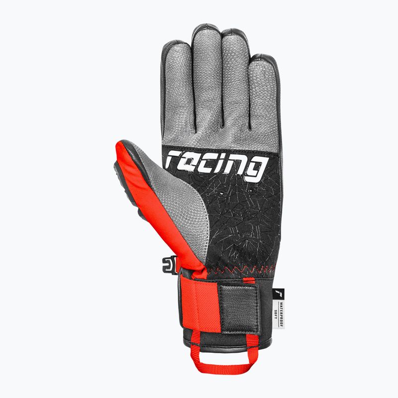 Pánské lyžařské rukavice Reusch Ultra black/fluo red 3