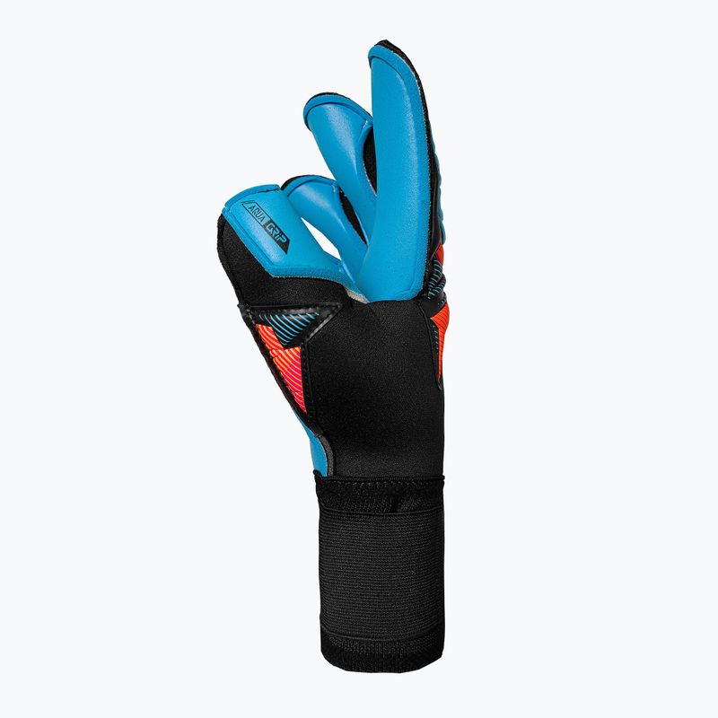 Brankářské rukavice Reusch Attrakt Aqua Evolution black/shocking orange/aqua blue 4