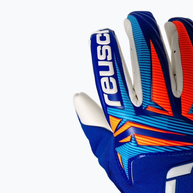 Brankářské rukavice Reusch Attrakt Gold X Guardian sharp blue/white/shocking orange 6