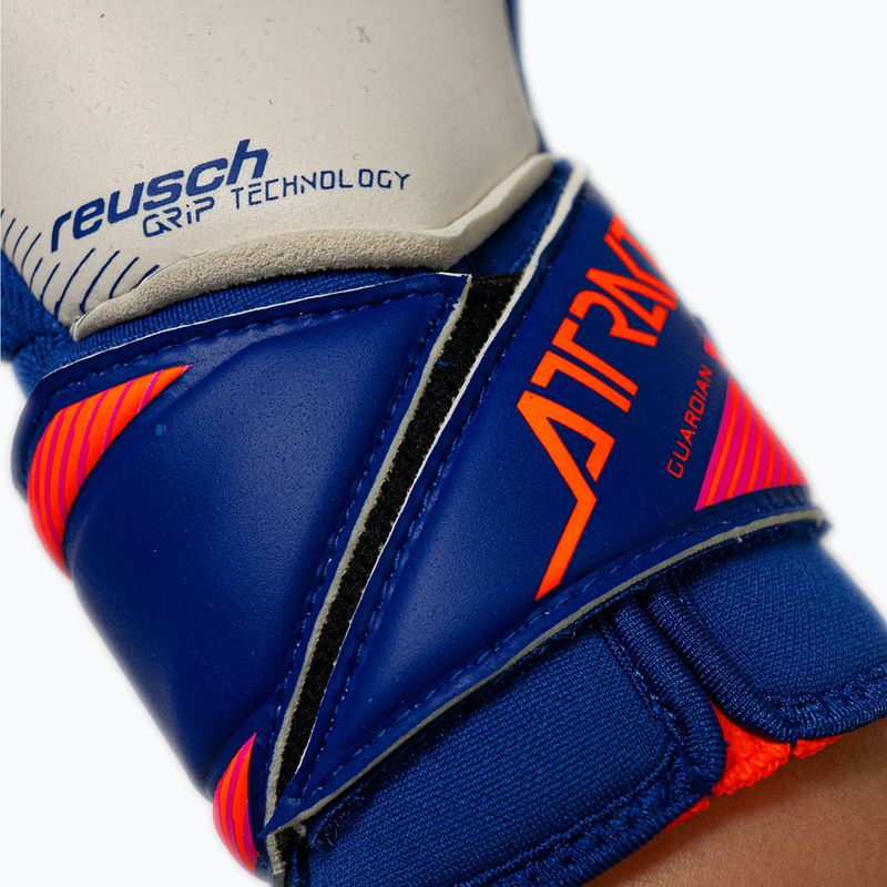 Brankářské rukavice Reusch Attrakt Gold X Guardian sharp blue/white/shocking orange 8