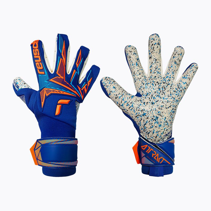 Brankářské rukavice Reusch Attrakt Freegel Fusion Goaliator sharp blue/shocking orange