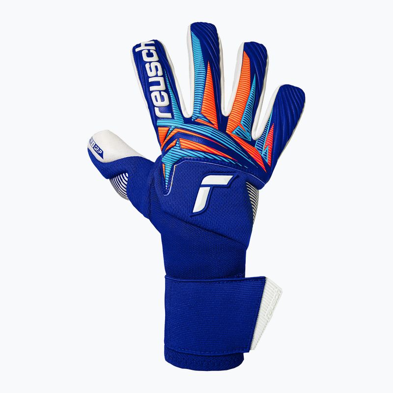 Brankářské rukavice Reusch Attrakt Gold X NC Gravity sharp blue/white/shocking orange 2