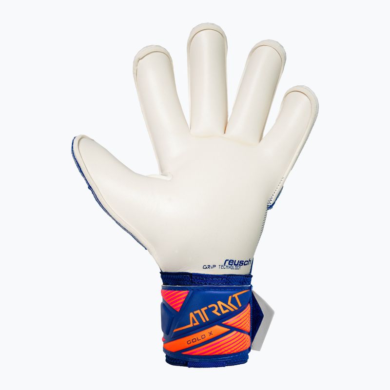 Brankářské rukavice Reusch Attrakt Gold X Roll Finger sharp blue/white/shocking orange 3