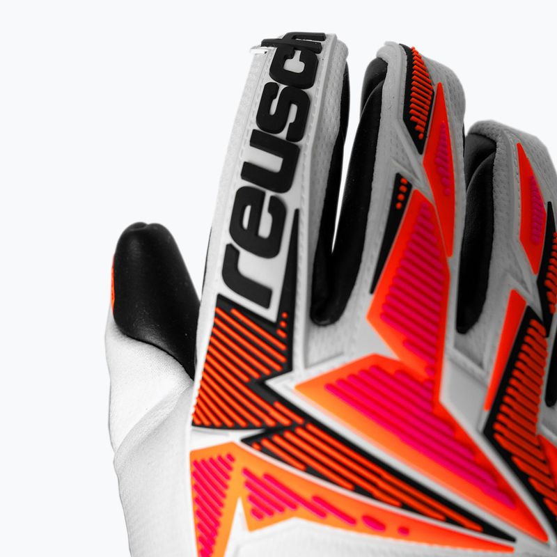 Brankářské rukavice Reusch Attrakt Freegel Gold X white/shocking orange/black 7