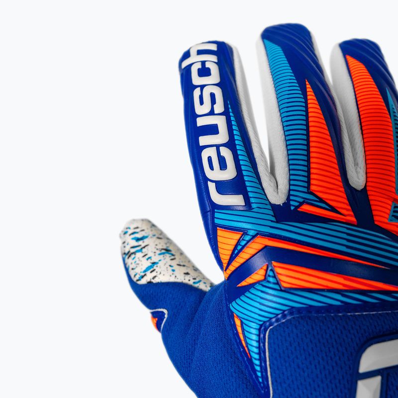 Brankářské rukavice Reusch Attrakt Fusion NC sharp blue/white/shocking orange 6