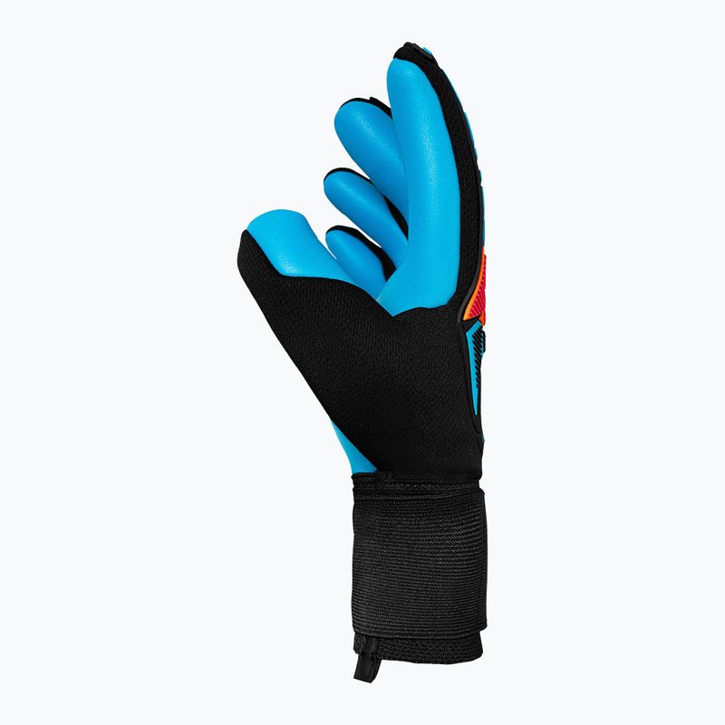 Brankářské rukavice Reusch Attrakt Freegel Aqua black/shocking orange/aqua blue 4