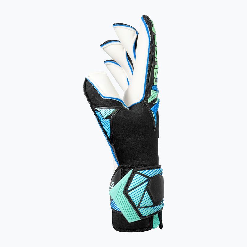 Brankářské rukavice Reusch Attrakt RE:GRIP Evolution black/ocean light 5