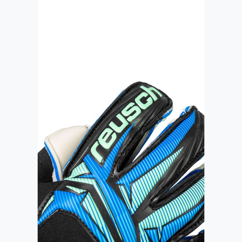 Brankářské rukavice Reusch Attrakt RE:GRIP Evolution black/ocean light 6