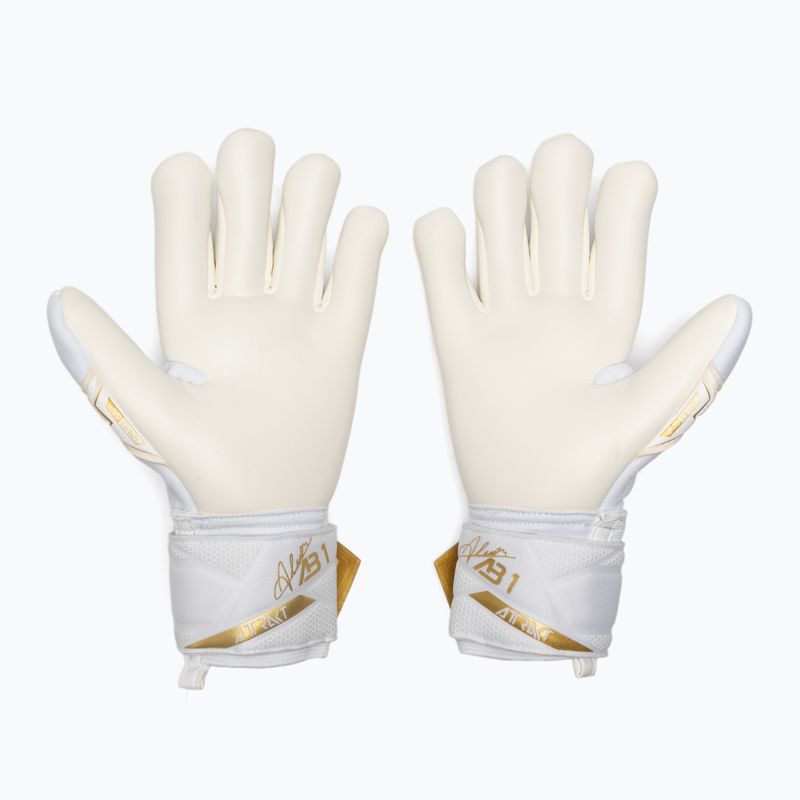 Brankářské rukavice Reusch Attrakt AB1 Advance white/gold 3