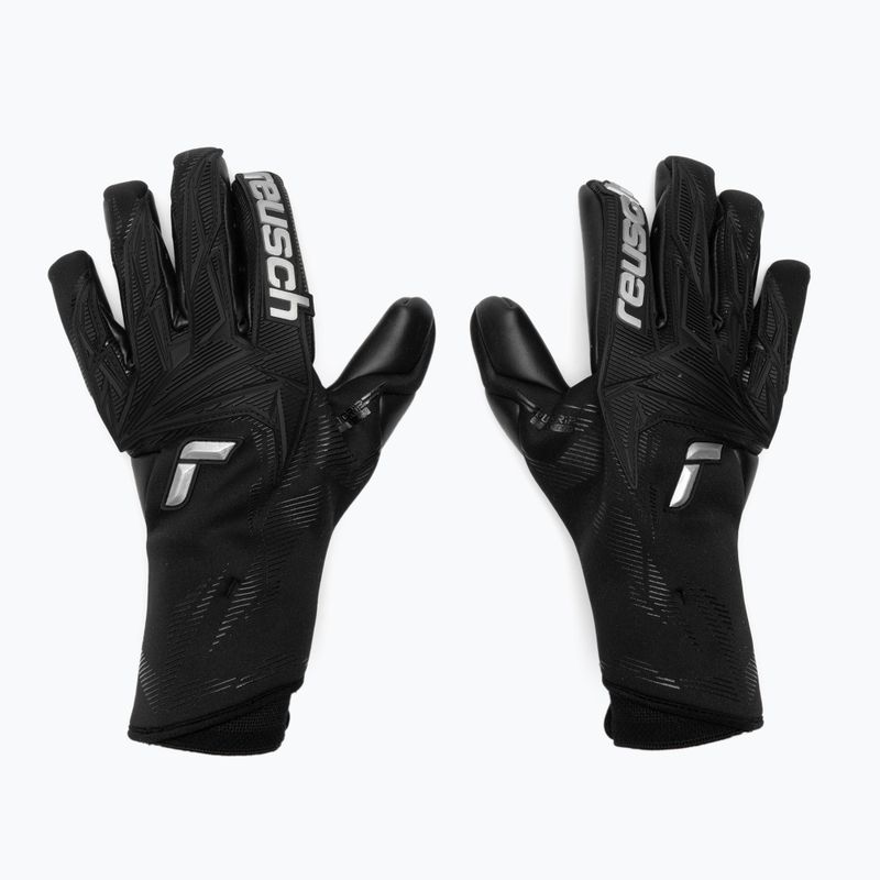 Brankářské rukavice Reusch Attrakt Duo Strapless black/silver/black 2