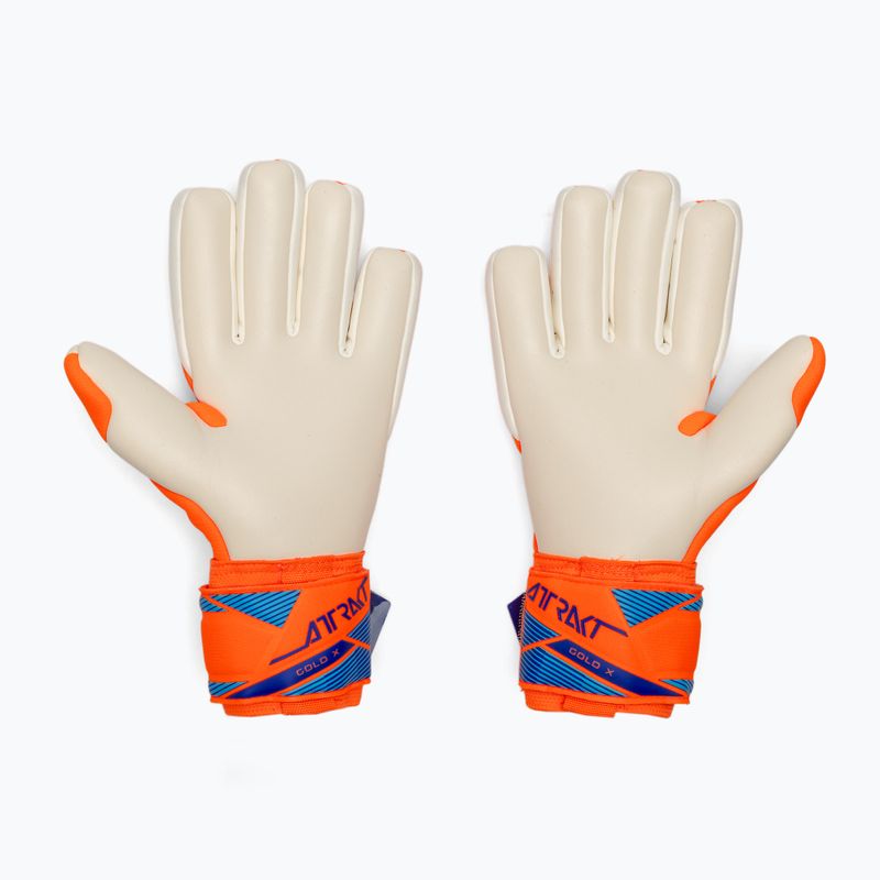 Brankářské rukavice Reusch Attrakt Gold X NC shocking orange/blue 3