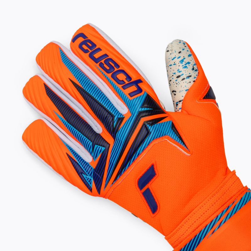 Brankářské rukavice Reusch Attrakt Fusion NC shocking orange/blue 4
