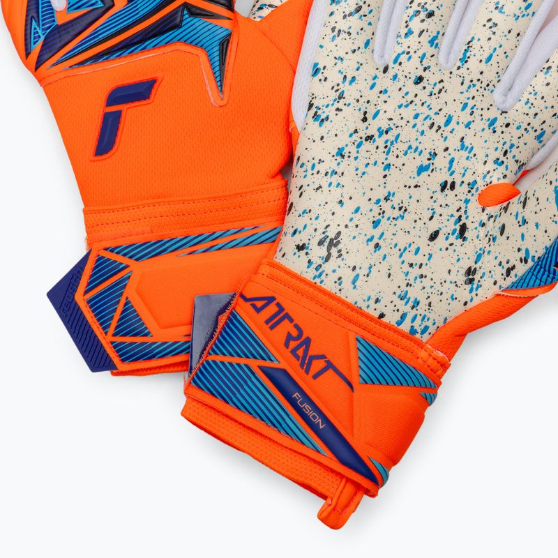 Brankářské rukavice Reusch Attrakt Fusion NC shocking orange/blue 5