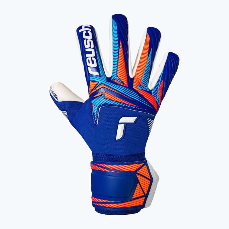 Brankářské rukavice Reusch Attrakt Gold X NC sharp blue/white/shocking orange 2