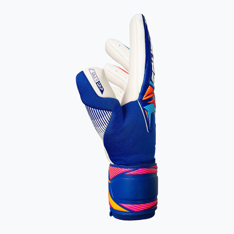 Brankářské rukavice Reusch Attrakt Gold X NC sharp blue/white/shocking orange 4
