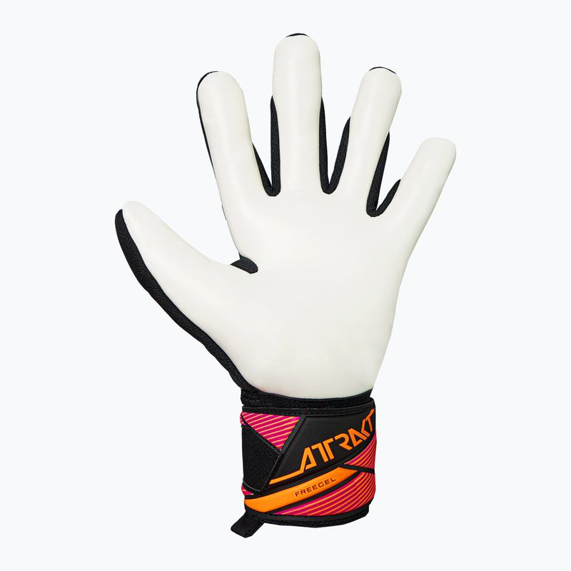 Brankářské rukavice Reusch Attrakt Freegel Advance black/aqua blue/shocking orange 3