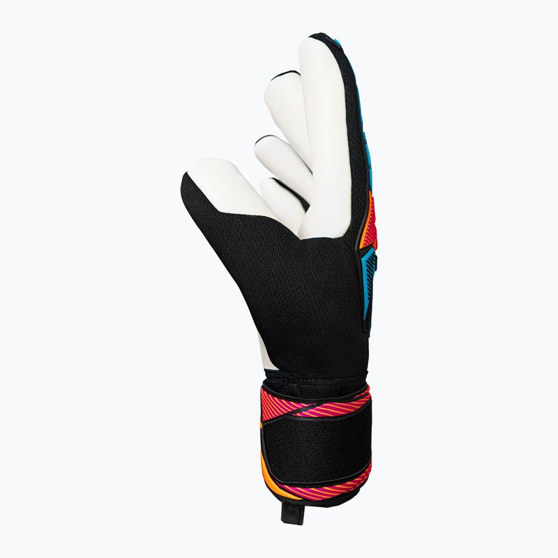 Brankářské rukavice Reusch Attrakt Freegel Advance black/aqua blue/shocking orange 4