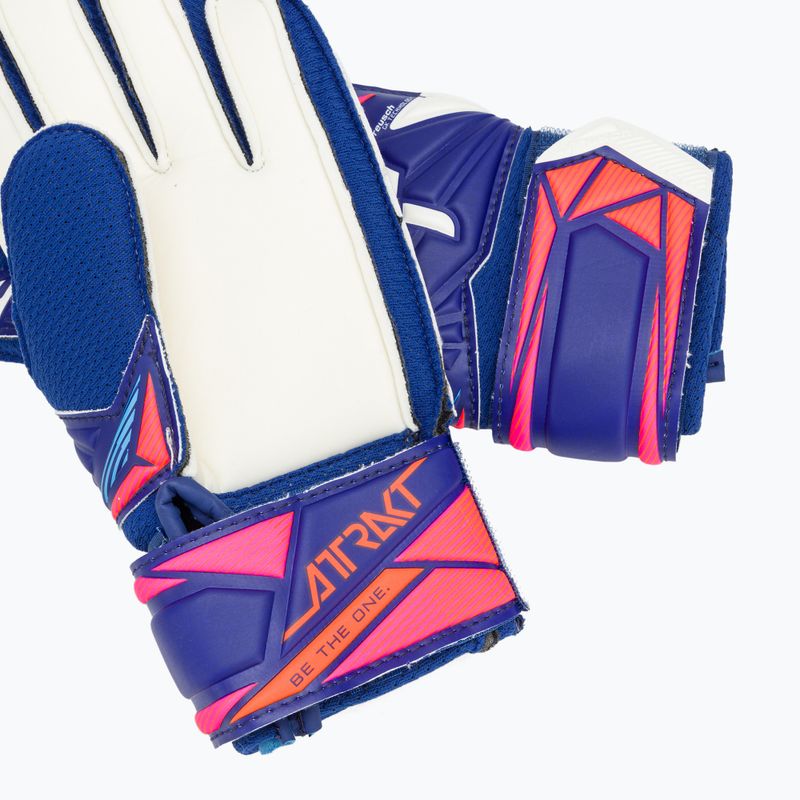 Dětské brankářské rukavice Reusch Attrakt Solid Junior sharp blue/white/shocking orange 5