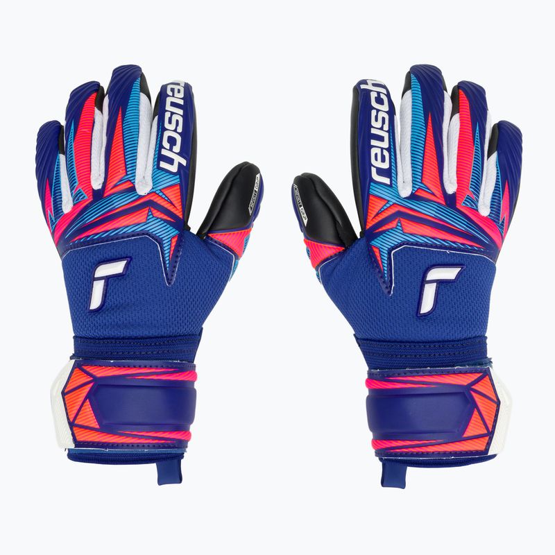 Dětské brankářské rukavice Reusch Attrakt Infinity Evolution NC Junior sharp blue/shocking orange/black 2