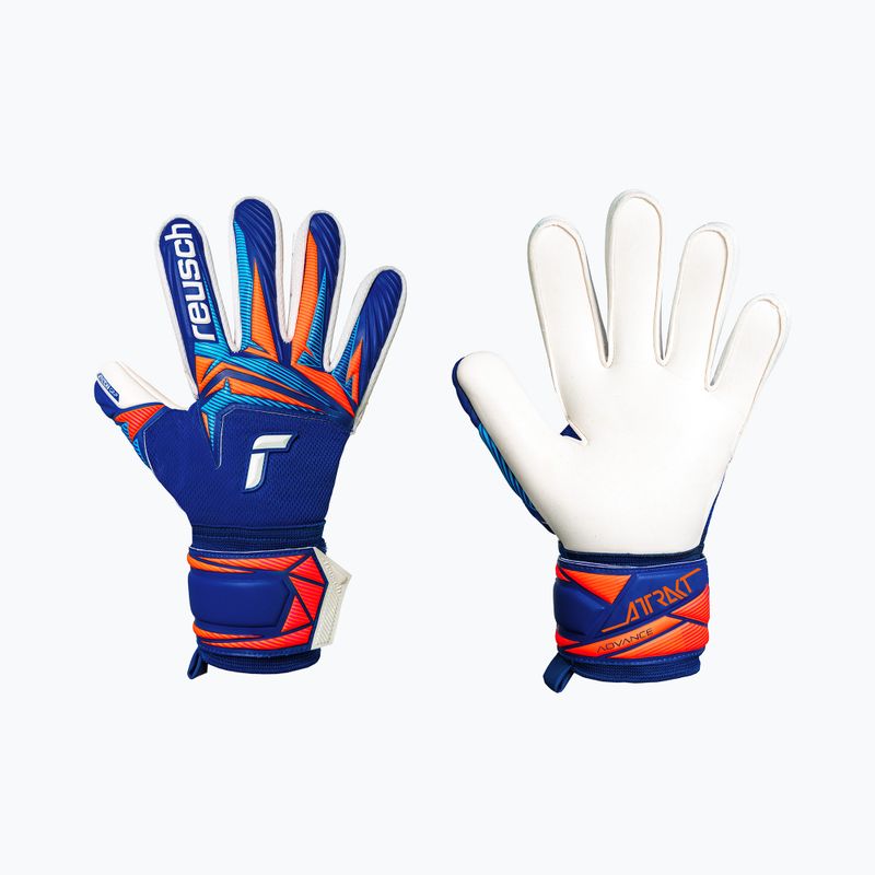 Brankářské rukavice Reusch Attrakt Advance sharp blue/white/shocking orange