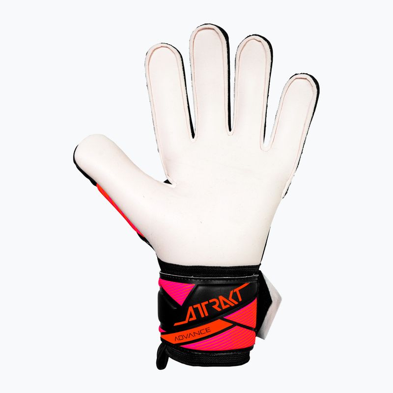 Brankářské rukavice Reusch Attrakt Advance black/aqua blue/shocking orange 3