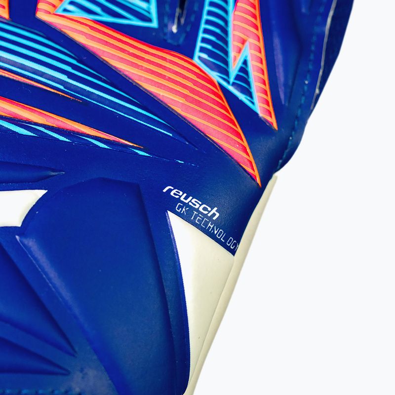 Brankářské rukavice Reusch Attrakt Starter Solid sharp blue/white/shocking orange 6