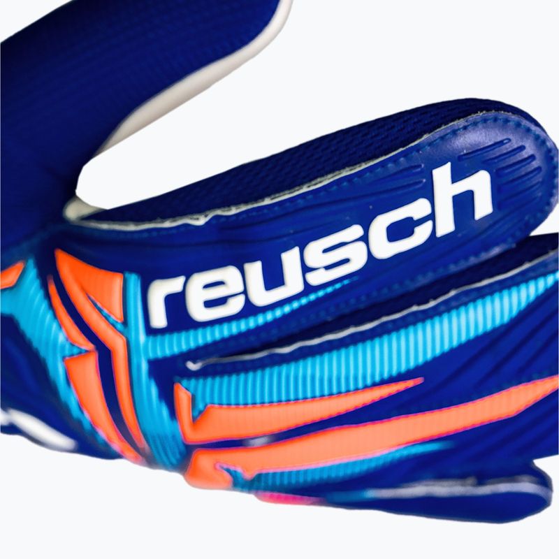 Brankářské rukavice Reusch Attrakt Starter Solid sharp blue/white/shocking orange 7