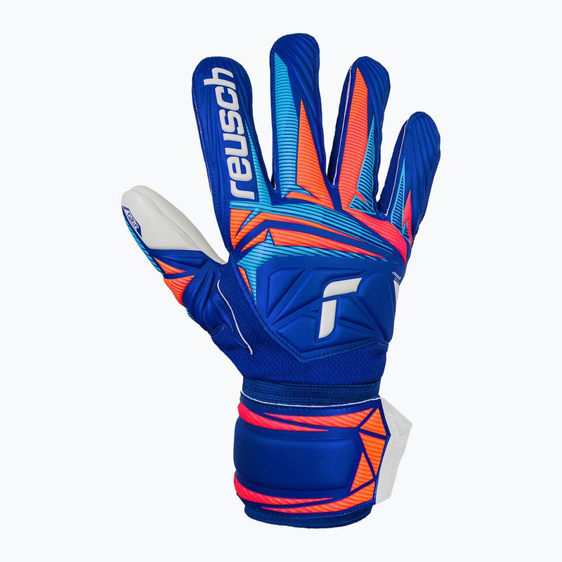 Brankářské rukavice Reusch Attrakt Grip sharp blue/white/shocking orange 2