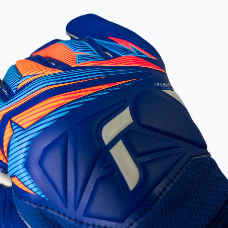 Brankářské rukavice Reusch Attrakt Grip sharp blue/white/shocking orange 5