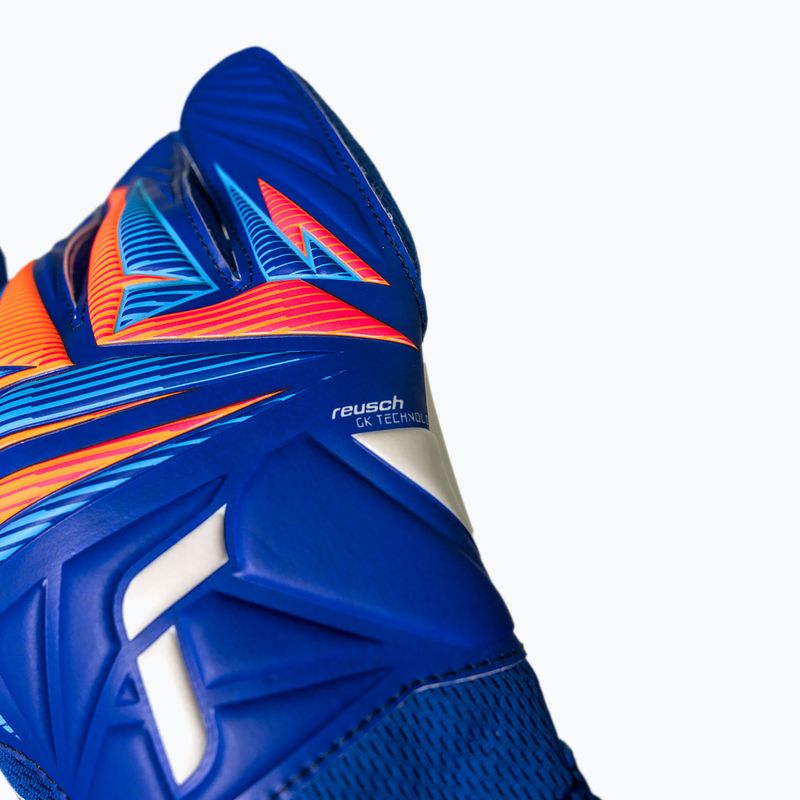 Brankářské rukavice Reusch Attrakt Grip sharp blue/white/shocking orange 6