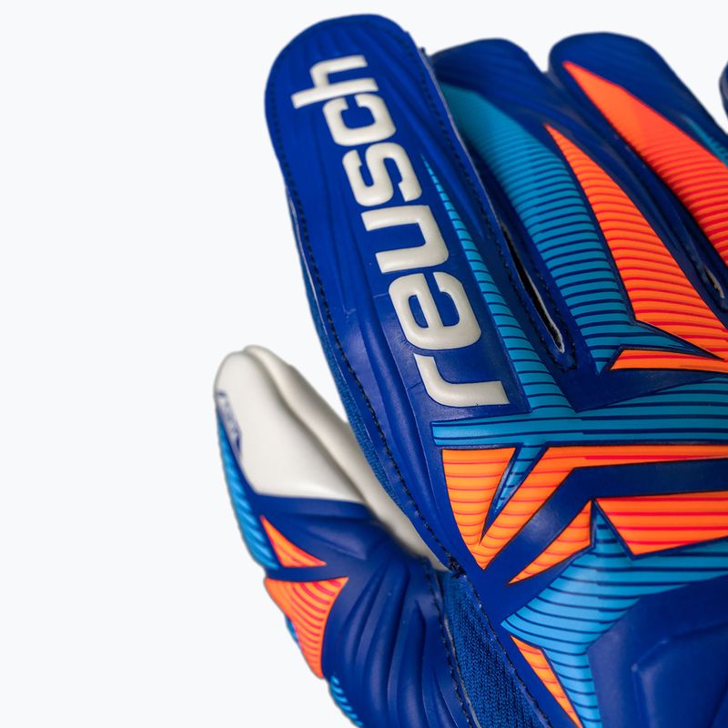 Brankářské rukavice Reusch Attrakt Grip sharp blue/white/shocking orange 7