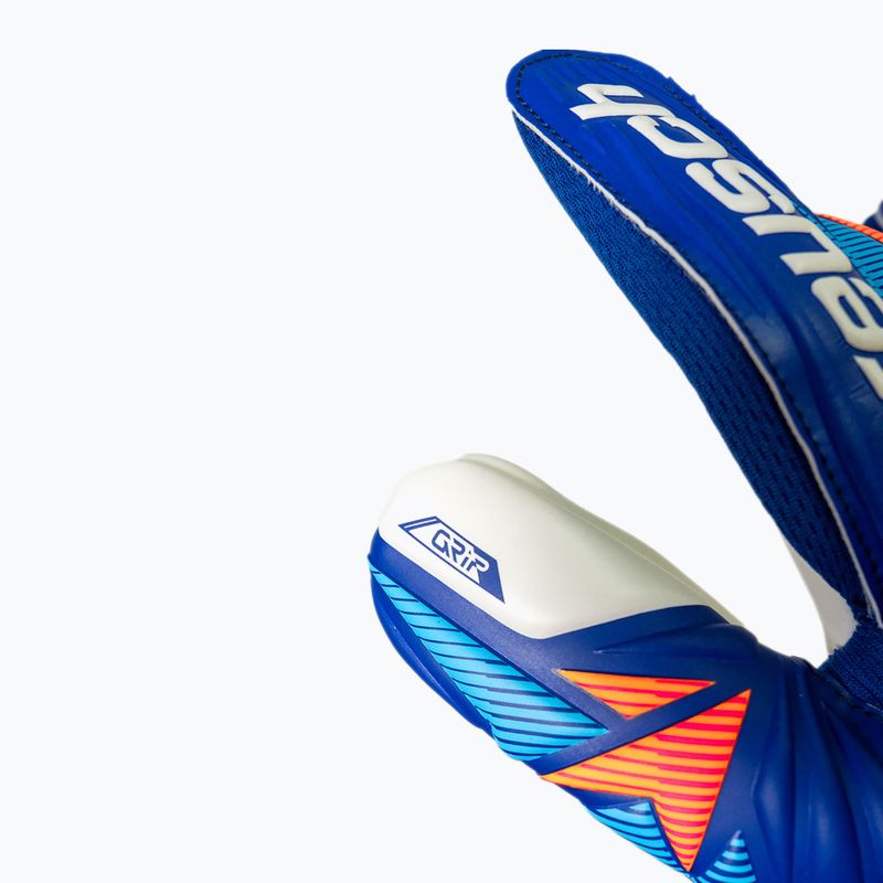 Brankářské rukavice Reusch Attrakt Grip sharp blue/white/shocking orange 8