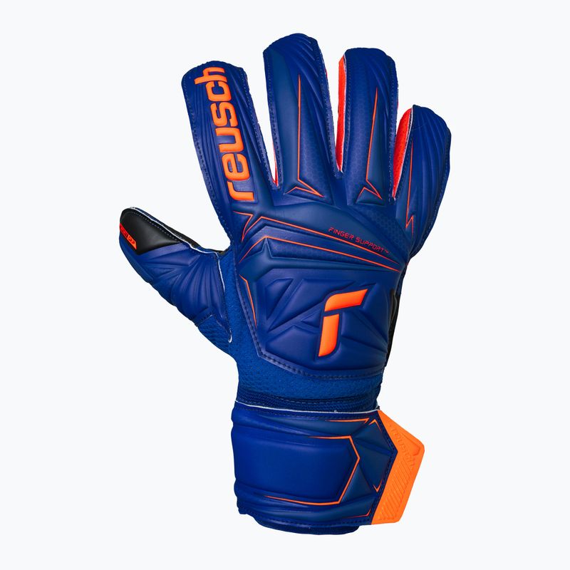 Brankářské rukavice Reusch Attrakt Infinity Finger Support sharp blue/shocking orange/black 2