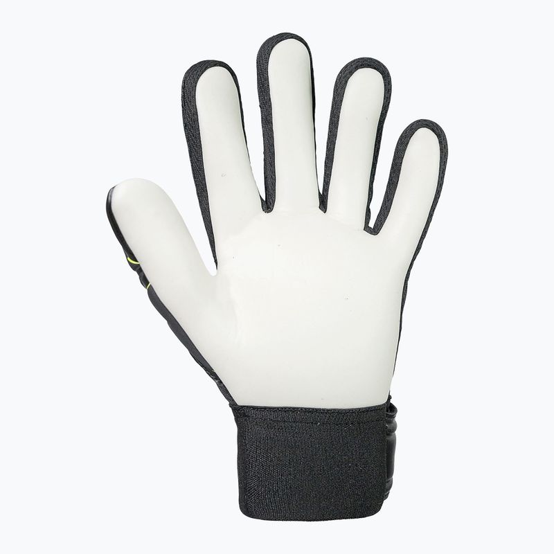 Dětské brankářské rukavice Reusch Attrakt Starter Solid Finger Support Junior black/safety yellow 3