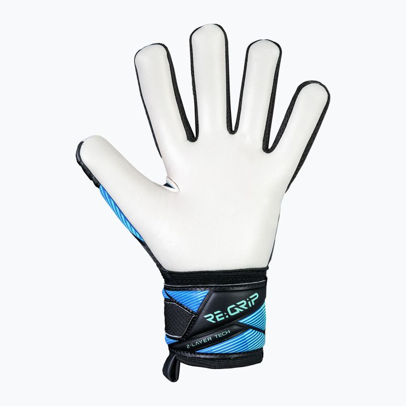 Dětské brankářské rukavice Reusch Attrakt RE:GRIP NC Junior black/ocean light 4