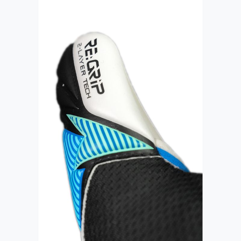 Dětské brankářské rukavice Reusch Attrakt RE:GRIP NC Junior black/ocean light 7