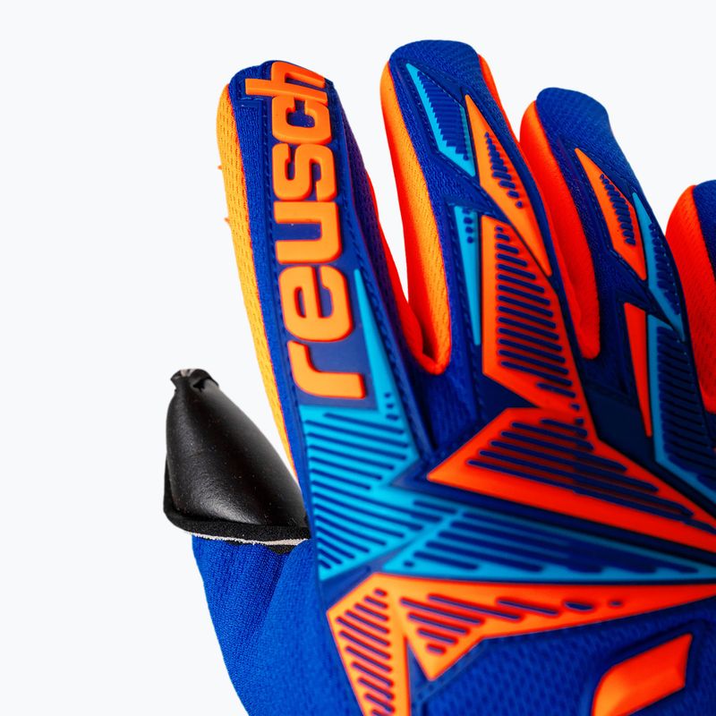 Brankářské rukavice Reusch Attrakt Freegel Duo NC sharp blue/shocking orange/black 6