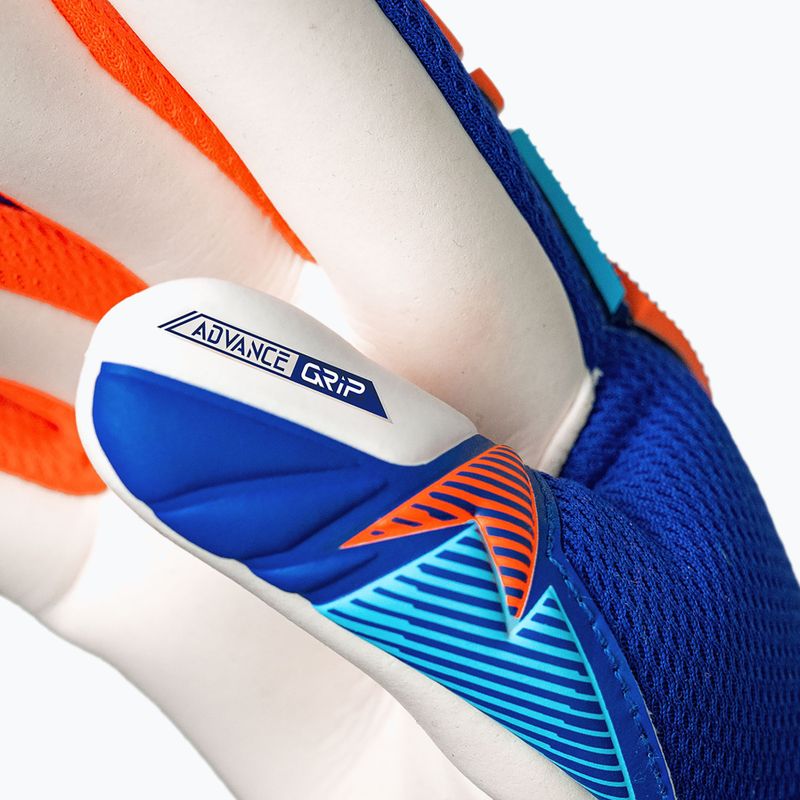 Dětské brankářské rukavice Reusch Attrakt Freegel Advance Junior sharp blue/shocking orange 8