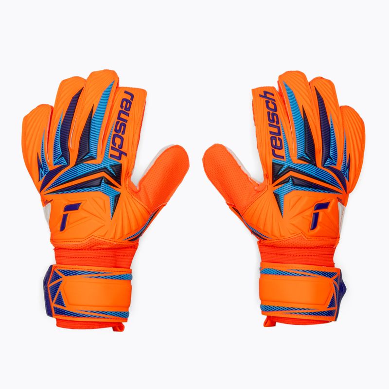 Brankářské rukavice Reusch Attrakt Solid shocking orange/blue 2