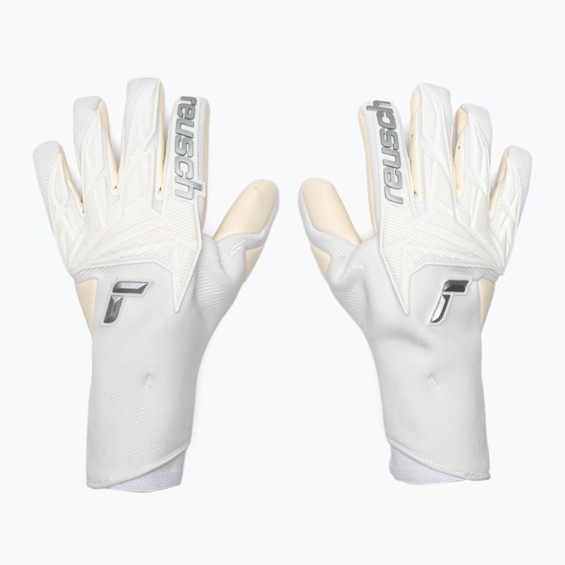 Brankářské rukavice Reusch Attrakt Gold X Strapless white/silver 2