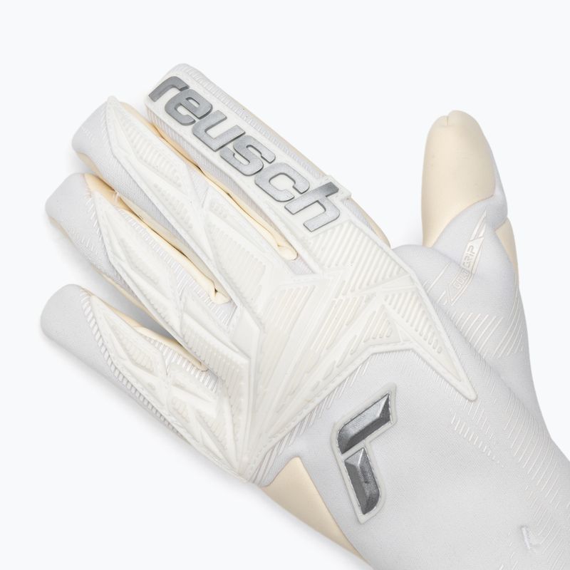 Brankářské rukavice Reusch Attrakt Gold X Strapless white/silver 4