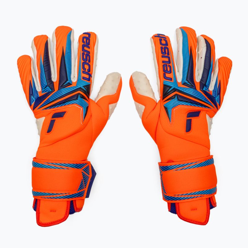 Brankářské rukavice Reusch Attrakt SpeedBump Guardian shocking orange/blue 2