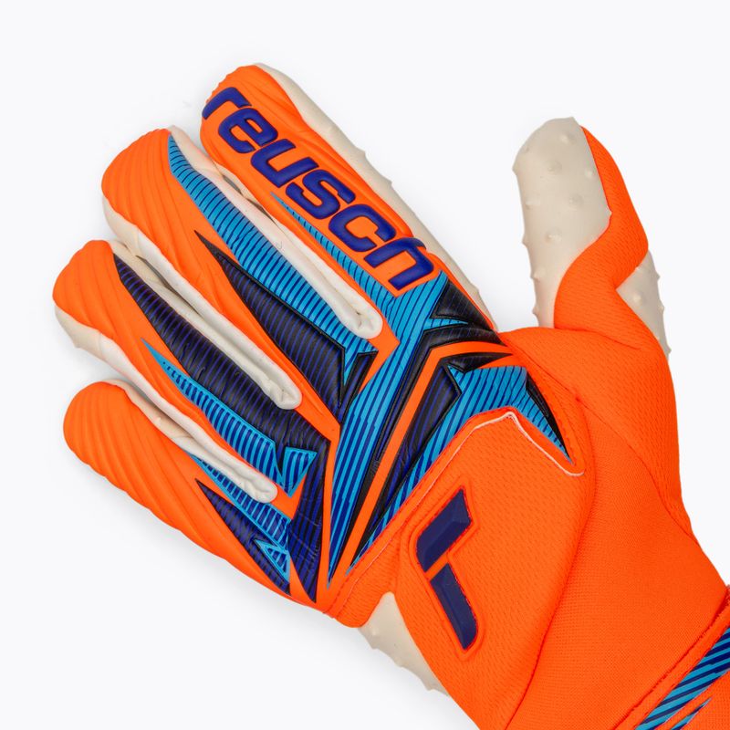 Brankářské rukavice Reusch Attrakt SpeedBump Guardian shocking orange/blue 4