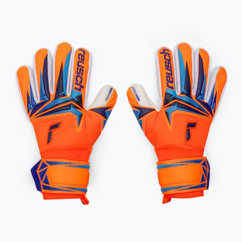 Brankářské rukavice Reusch Attrakt Advance shocking orange/blue 2