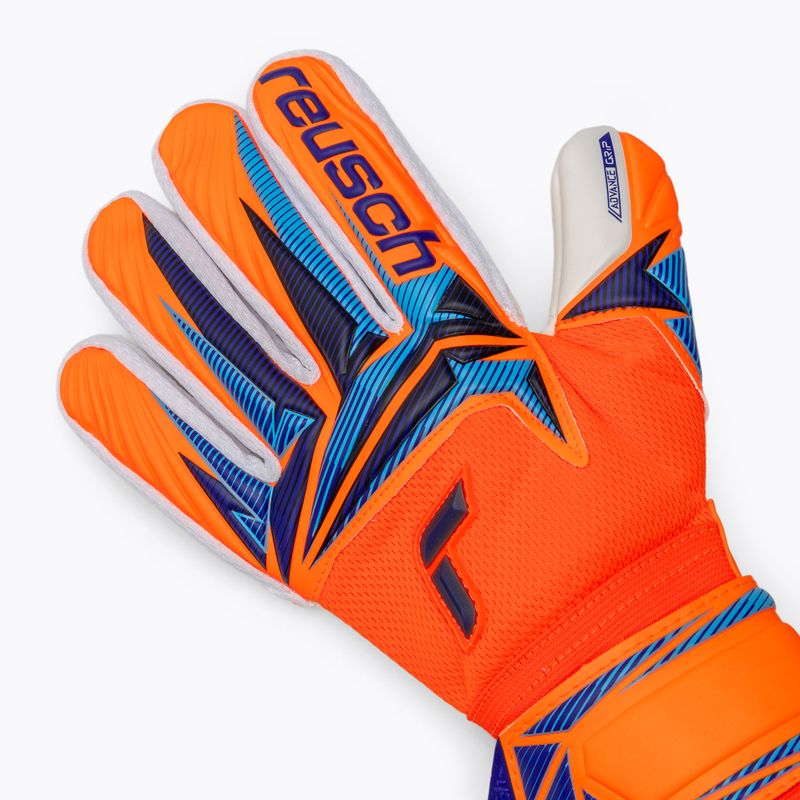Brankářské rukavice Reusch Attrakt Advance shocking orange/blue 4