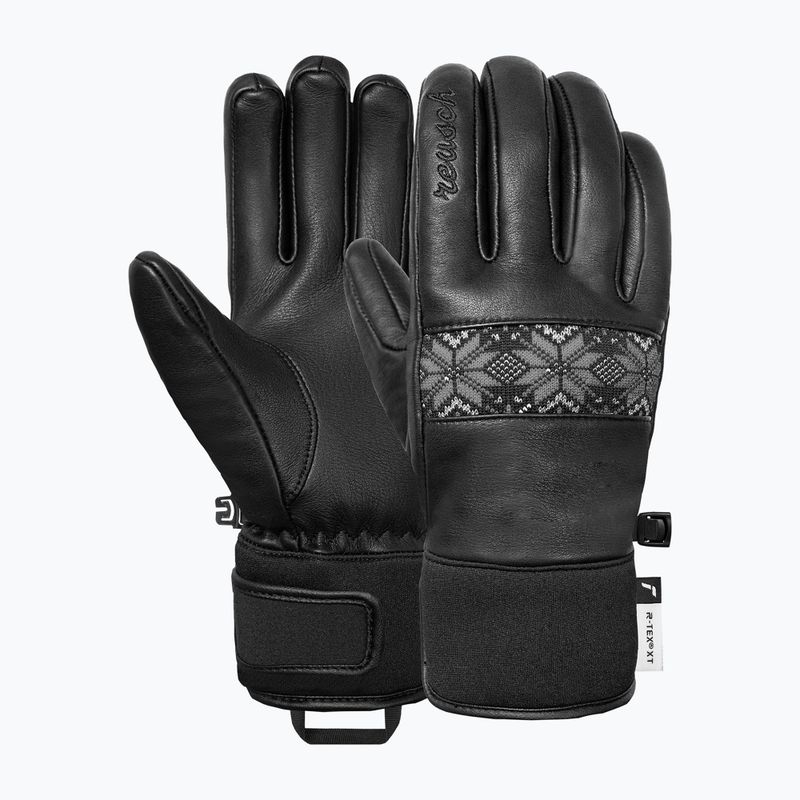 Dámské lyžařské rukavice Reusch Charlize R-Tex XT black/steel gray/silver