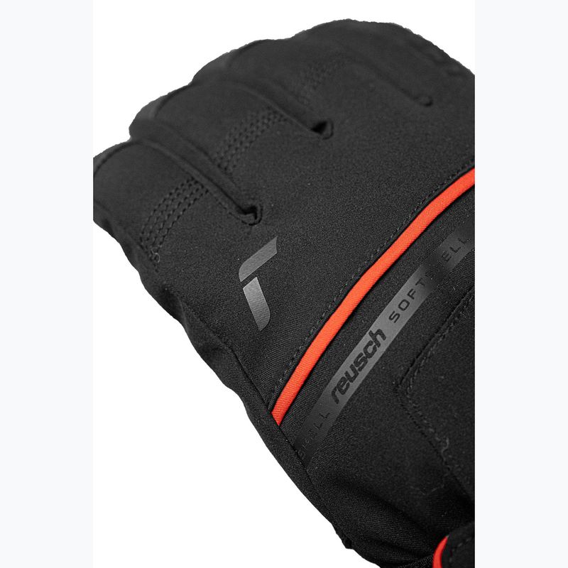 Lyžařské rukavice Reusch Morris GORE-TEX black/fire red 6