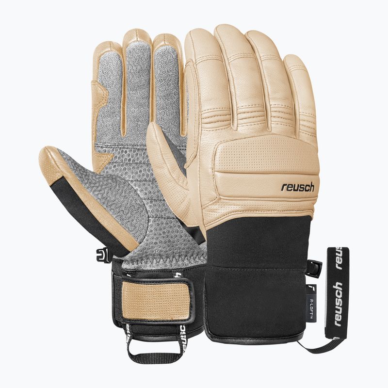 Lyžařské rukavice Reusch Alpine Heritage tan / black